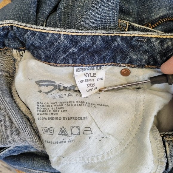 Silver Jeans Kyle Retro Y2K 2000s Low Rise Flare Jeans 32 - Picture 9 of 10